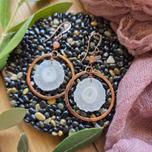 Solar Quartz Hoops