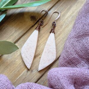 Peach Amazonite Dangles