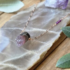 Raw Amethyst Necklace