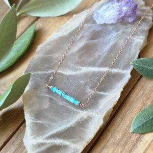 Turquoise Bar Necklace