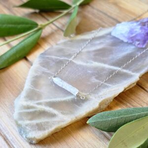 Moonstone Bar Necklace